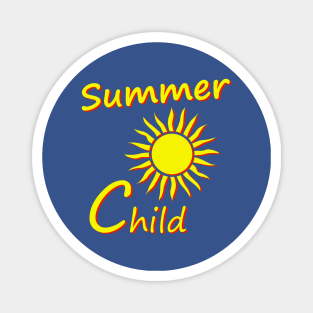 Summer child, season summer Magnet